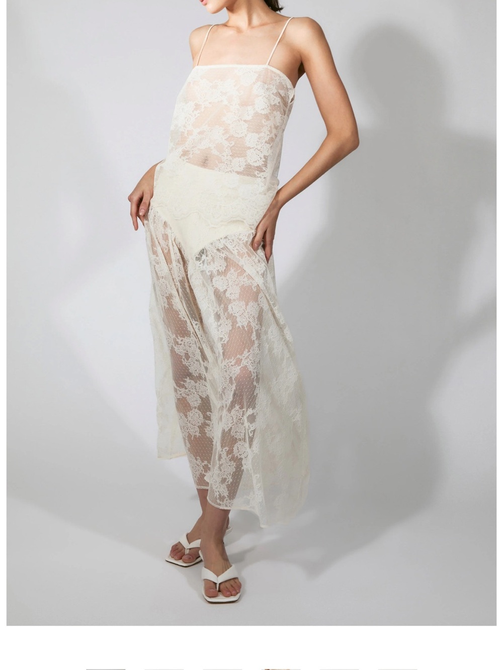Bardot Lace Maxi Skirt and Tank in Ivory- NWT
